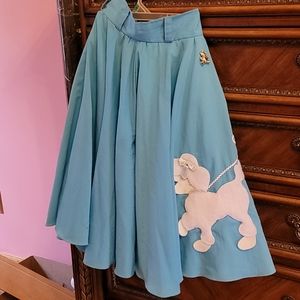 Homemade poodle skirt
